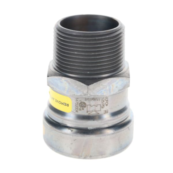 1-1/4" Carbon Steel Press Fittings - Gas - Male Adapter P x MPT