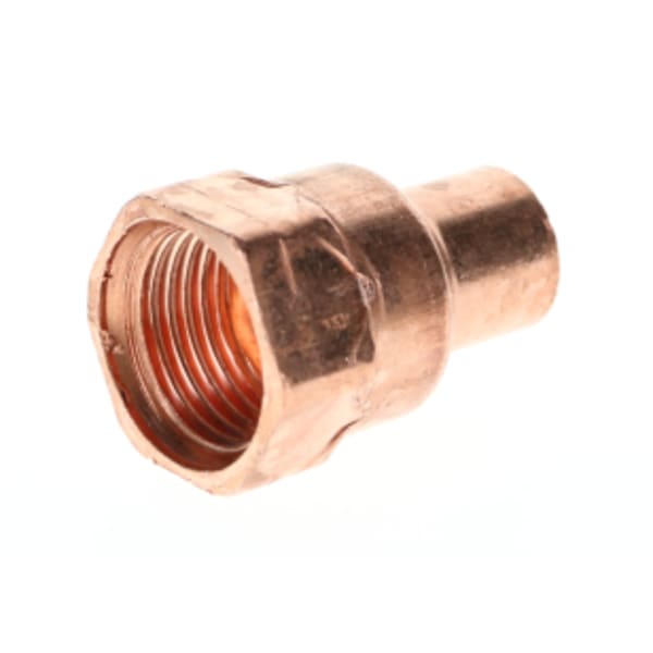1/2" x 1/4" Copper Sweat Fittings - Fitting Female Adapter Ftg x FPT