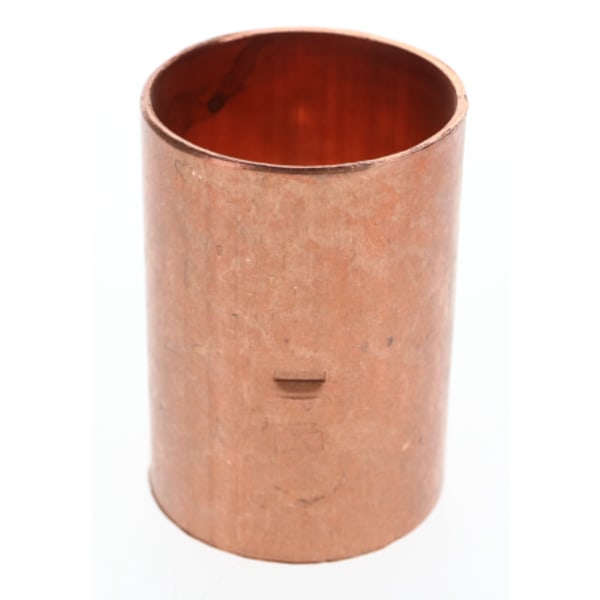 1-1/4" Copper Sweat Fittings - Coupling - Dimple Stop C x C