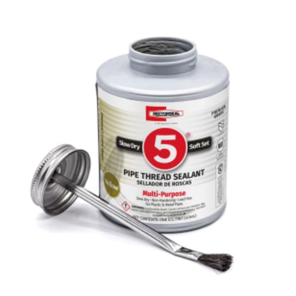 No.5 25431 Pipe Thread Sealant, Soft Setting, Plumbing, 1 Pint