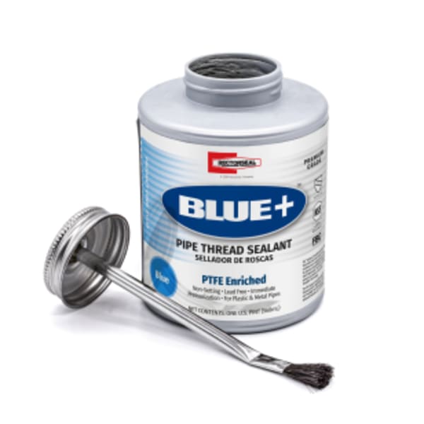 Blue+ 31433 Pipe Thread Sealant, Non-Hardening PTFE, Plumbing, Pint