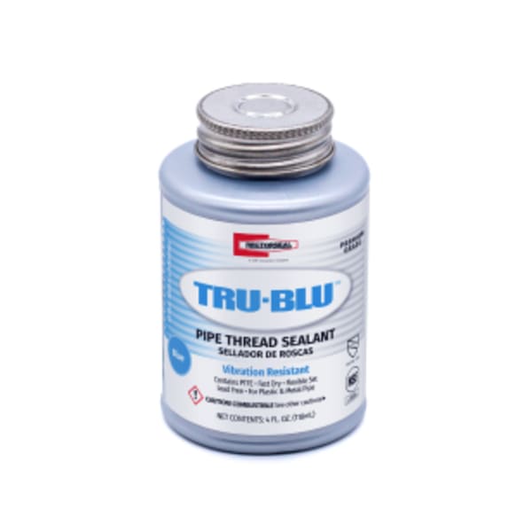 Tru-Blu 31631 Pipe Thread Sealant, Fast-Dry, PTFE Enriched, Plumbing, 1/4 Pint