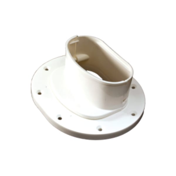 Cover Guard CGWLFL Lineset Duct, Easy Installation, HVAC, White, Wall Flange 4.5"