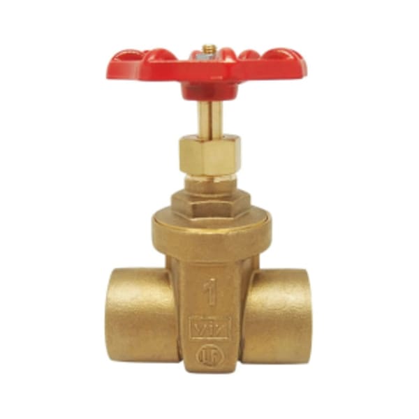 1" - (SWT x SWT) 207AB Brass Gates Valve - Lead Free