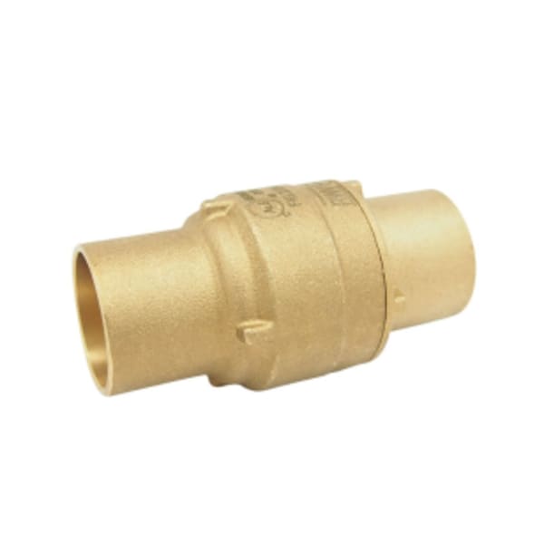 1-1/4" - (SWT x SWT) 233AB Brass In-line Check Valve - Lead Free