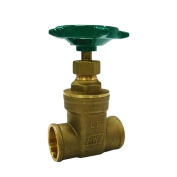 1-1/4" - (SWT x SWT) 268AB Brass Gate Valve - Lead Free