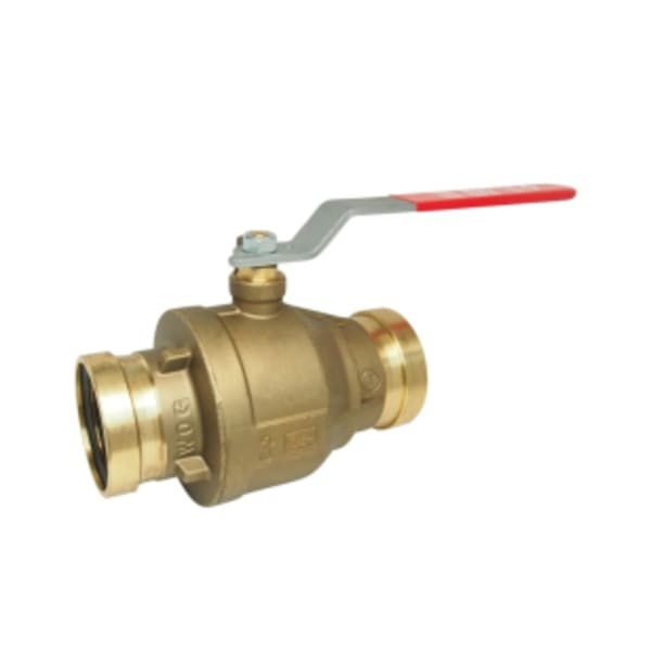 2-1/2" - (Press x Press) 5020 Bronze EzPress Full Port Ball Valve - Lead Free