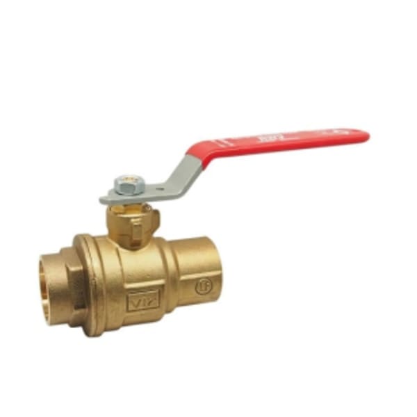 1/2" - (SWT x SWT) 5049AB Brass Full Port Ball Valve - Lead Free Brass