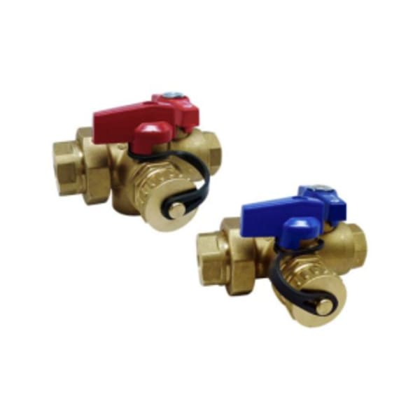 3/4" - (FIP x FIP) 3420AB Tankless Water Heater Valve Kit - Lead Free