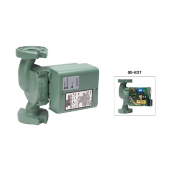 008-VDT Series - Variable Speed Delta-T Diff. Temp., Cast Iron. Integral Flow Check in box, 115V/60/1, Flanged, Rotated