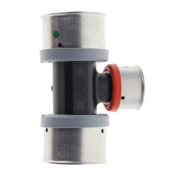 1-1/2" x 1-1/2" x 1" PEX Reducing Tee (Press)  - PureFlow® Press (Composite)