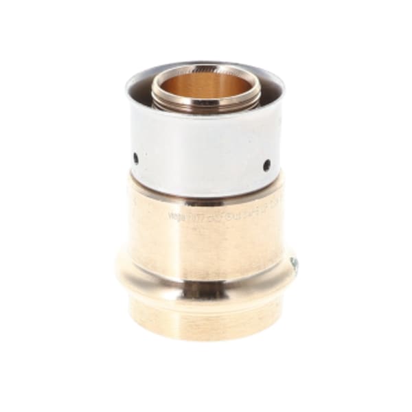 1" x 1", PureFlow Press x PureFlow Press, 160 PSI, Lead-Free, Bronze, EPDM Sealing Element, Straight, Transition Coupling