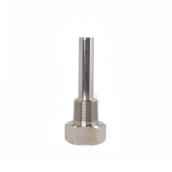 Thermowell 2.5" Stem Length, 3/4" x NPT - Brass