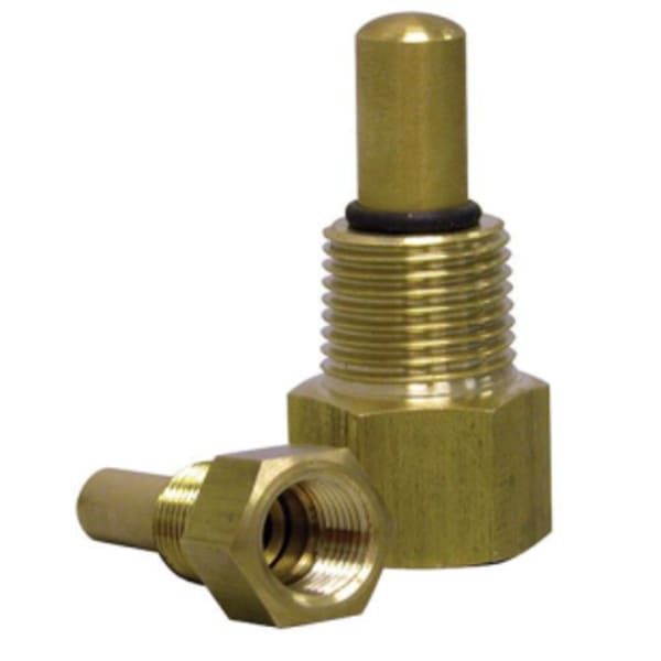 Thermowell 2.65" Stem Length 1/2" x NPT - Brass