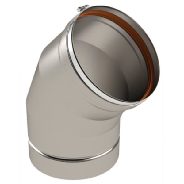 4" Z-Vent - Elbow - 45 - Single Wall