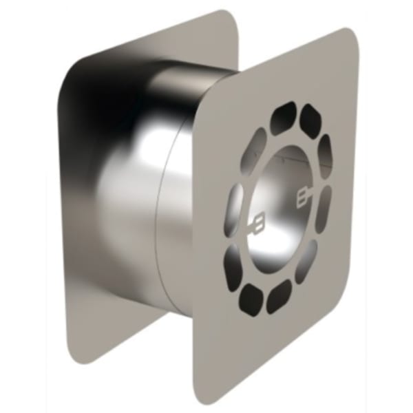 4" Z-Vent 4-7" Wall Thimble - Single Wall