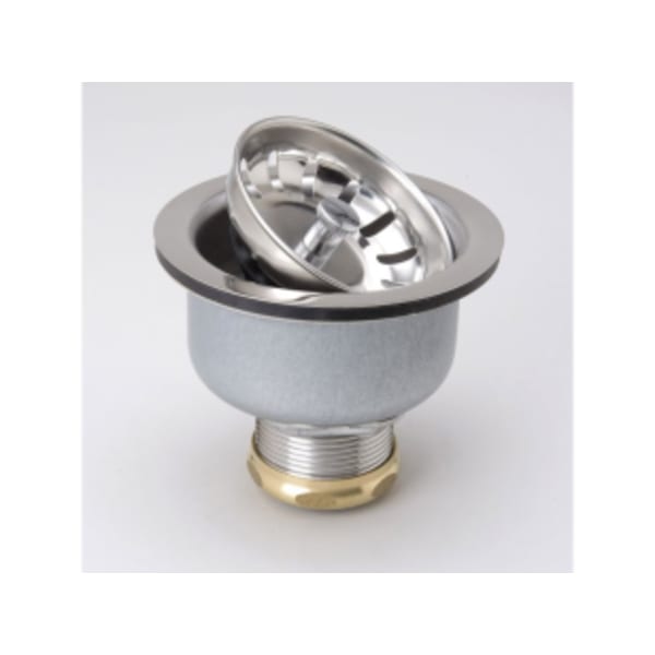 Stainless Steel Push & Seal Double Cup Sink Strainer 4-1/2" Flange