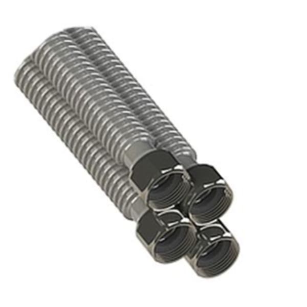 3/4" x 24" FIP x FIP Stainless Steel Corrugated Water Heater Connectors