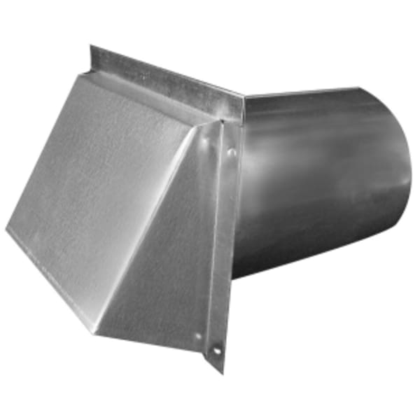 6" Wall Cap w/Damper Dryer Vent