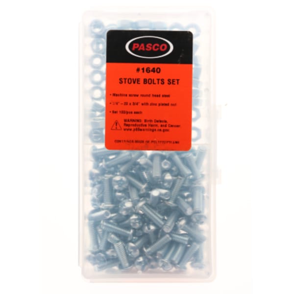 1/4" x 3/4" RH Stove Bolt
