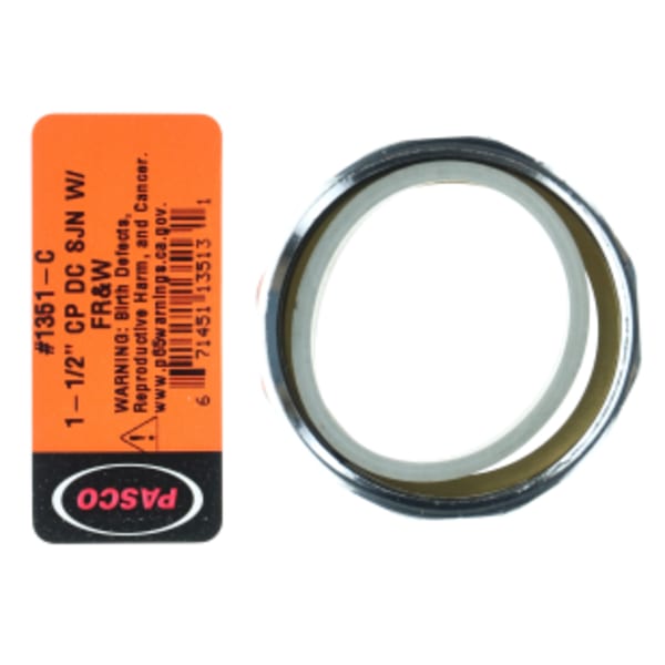 1-1/2"Chrome DC Slip Joint Nut w/Ring &