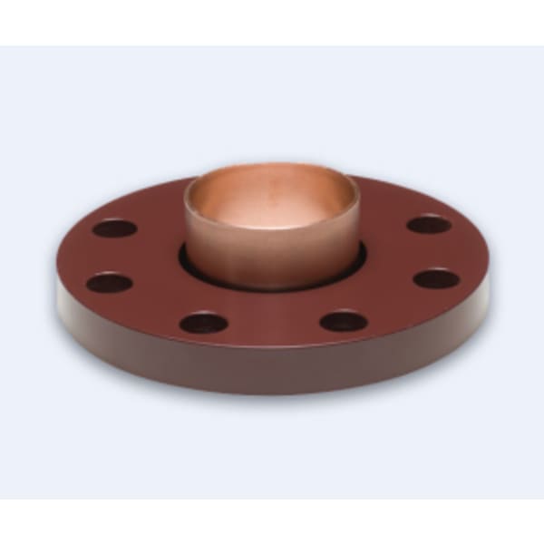 3" Sweat Copper Coated 8-Bolt Flange Adapter 300 lb
