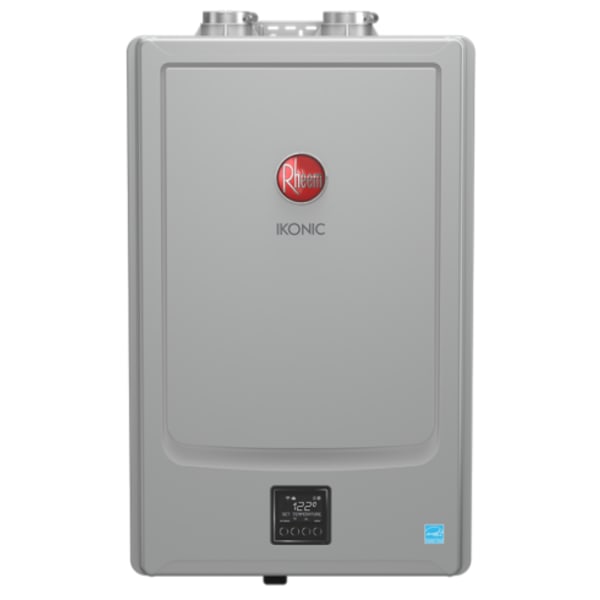 Rheem® 199,900 Btu/h IKONIC Super High Efficiency Condensing Tankless Natural Gas or Propane Water Heater for Indoor Installation