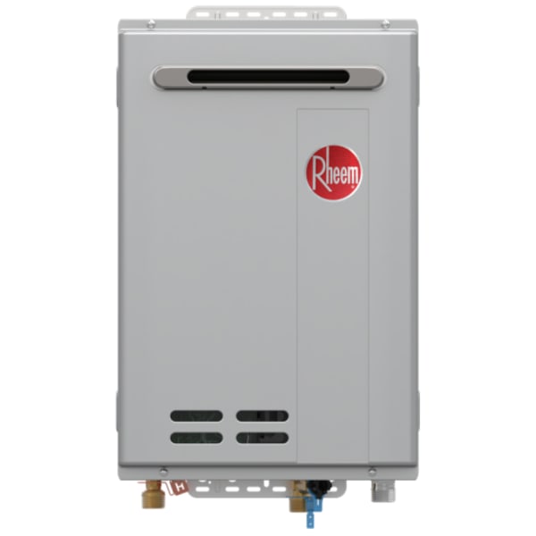Rheem® 160,000 Btu/h RTG Series High Efficiency Non-Condensing Tankless Natural Gas Water Heater for Outdoor Installation with Wired Controller