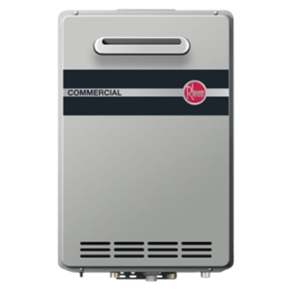 Rheem® 199,000 Btu/h RTGH Series Super High Efficiency Condensing Tankless Natural Gas Water Heater with Manifold Control for Commercial Outdoor Installation
