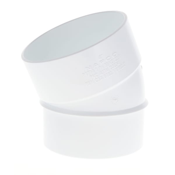 4" 1/16 Bend - 22° - Elbow (Street) - Solvent Weld, Sewer & Drain Fitting