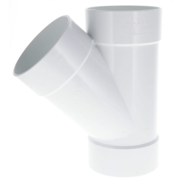 6" Wye - Solvent Weld, Sewer & Drain Fitting
