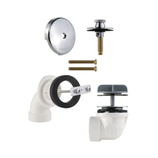 Rapid Fit® Lift & Turn Half Kit for Use with Bath Waste Assembly, with test kit PVC