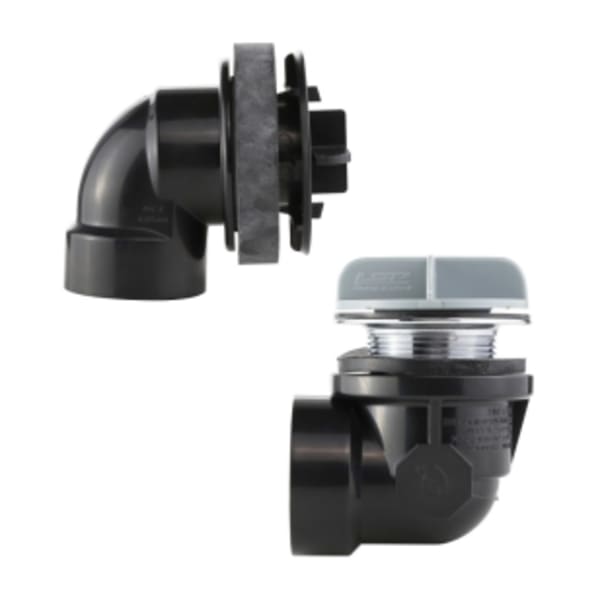 Waste & Overflow Rough-In Kit - CP STOPPER AND OVERFLOW PLATE, Revolver, snap-on overflow plate (no hole)