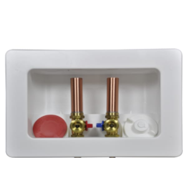 Kahuna™ Outlet Box with Hammer Arresters - White, Assembled, WITH UPONOR ProPEX® VALVES