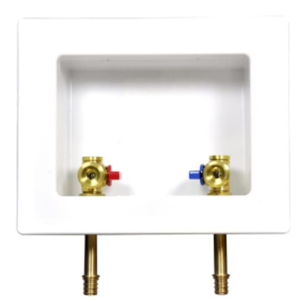 Plastic Switch Hitter® Outlet Box White, Unassembled, WITH CPVC VALVES