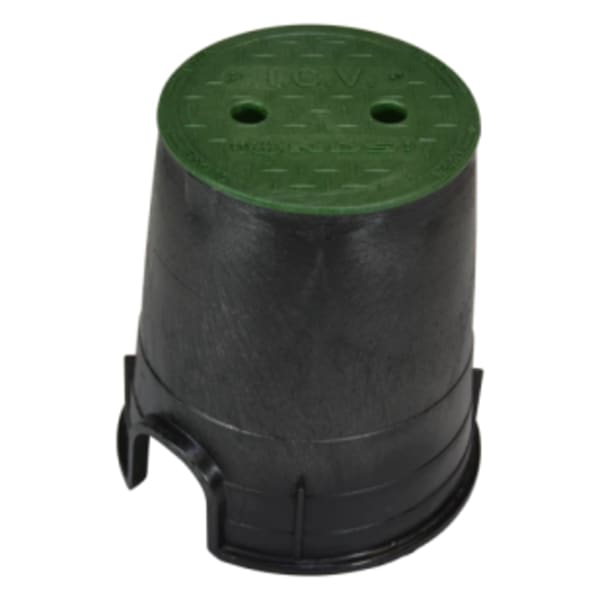 6" Round Standard Series - Black Box / Green Cover, Sewer