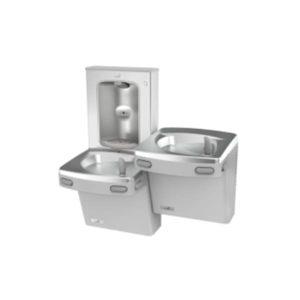 Bi-Level Versacooler II w/ Sports Bottle Filler, Stainless Steel Alcove, Refrigerated