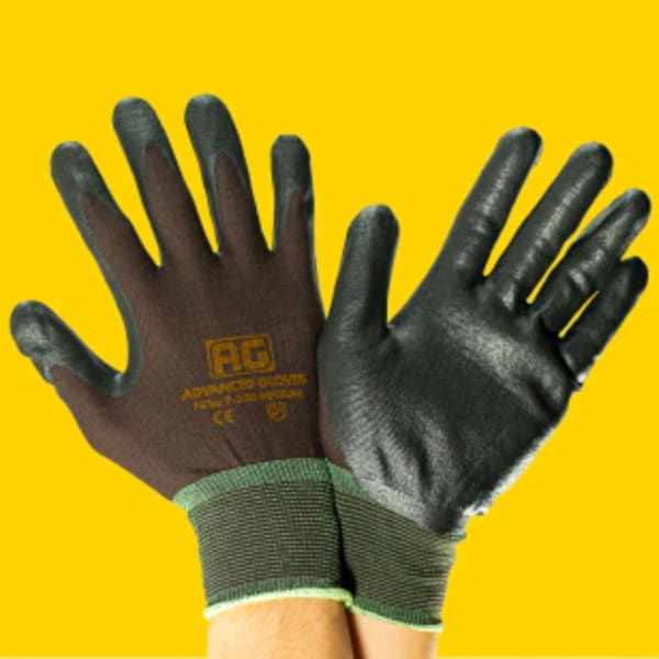 Nitrile Work Glove Brown Coat - XXL