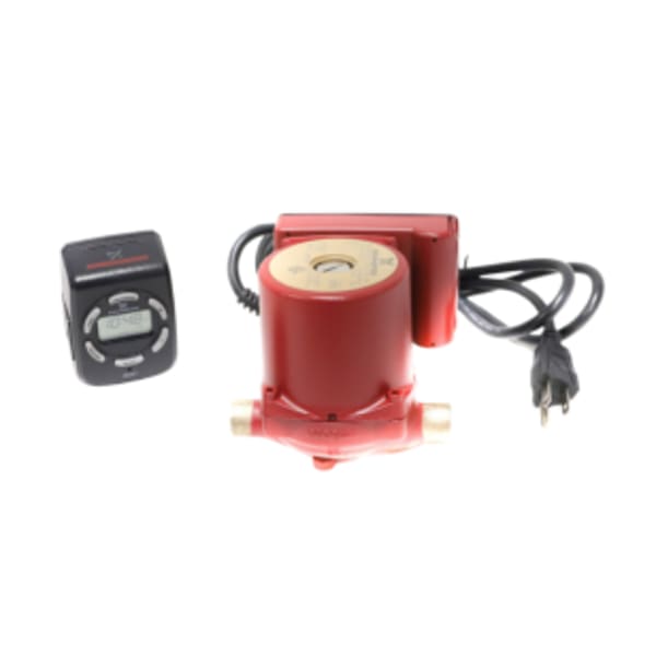 1/2" Sweat UP15-18B5/LC 1-Speed Bronze Circulator Pump, 115V, 1/25 HP with Digital Timer