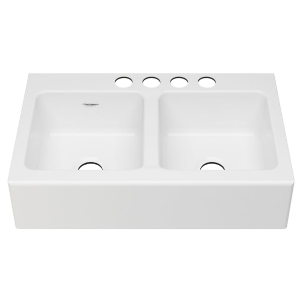 Hillside® 20 in. Apron Kitchen Sink with Center Drain