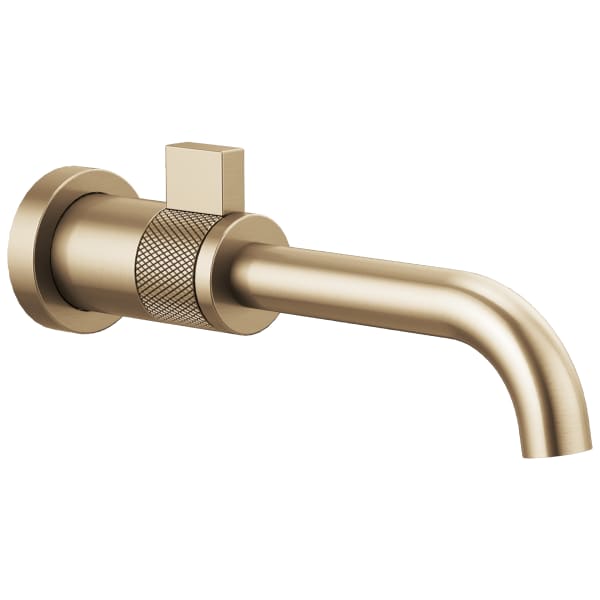 Pacific Plumbing Supply Company  Brizo Litze®: Single-Handle Wall Mount  Lavatory Faucet 1.2 GPM in Luxe Gold