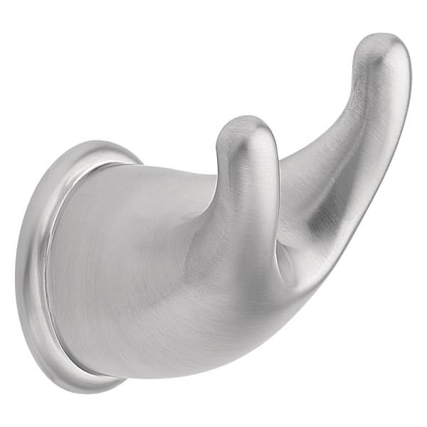 Mason Double Robe Hook in Brushed Chrome