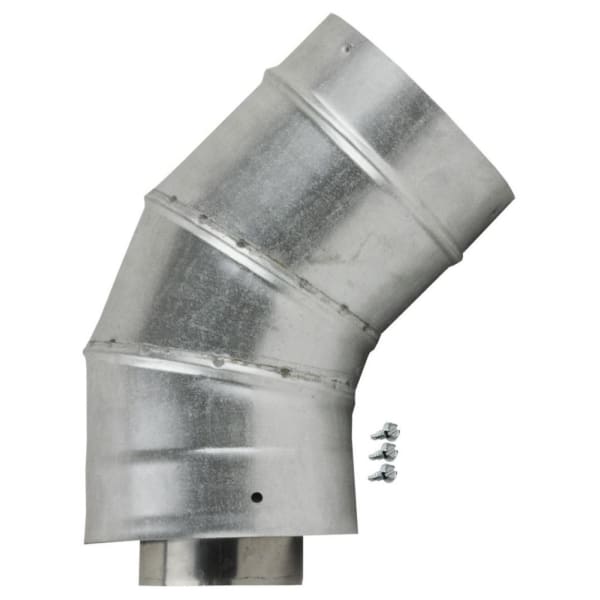 Pacific Plumbing Supply Company | 8.6 Rise x 3 Run, Stainless Steel, 45D,  Concentric, Vent Elbow for RTG-64DVL/RTG-84DVL/RTG-95DVL Tankless Gas Water  Heater