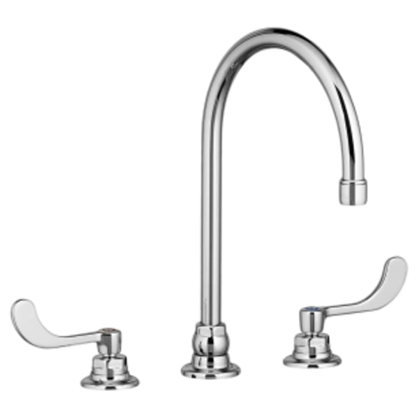Monterrey® Bottom Mount Kitchen Faucet With Gooseneck Spout and Wrist Blade Handles 1.5 GPM /5.7 Lpf Chrome