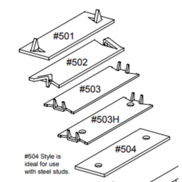 1-1/2" x 6" One Hole Protection Plate