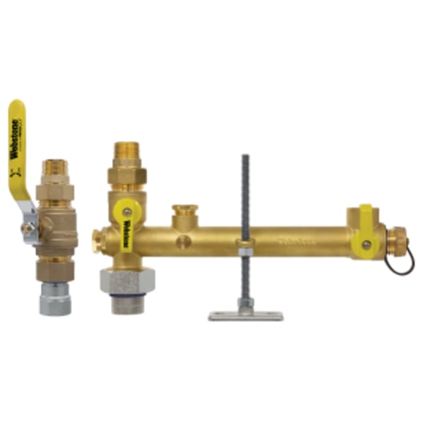 3/4 FIP Union x MIP Dielectric Water Heater Valve Kit with G-Series Ball Valves