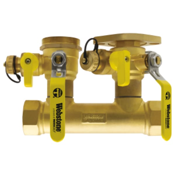 1-1/4" FIP Boiler Manifold Kit Left Flange with Hose Drains