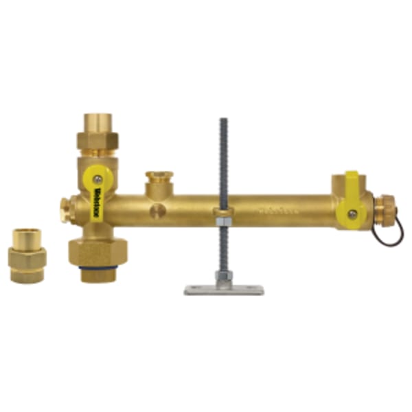 3/4" FIP Union x Sweat Water Heater Supply Valve Kit with Expansion Tank Service and Brass Unions
