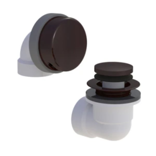 1-1/2" ABS Foot Actuated Bath Waste and Overflow Test Half Kit Rubbed Bronze