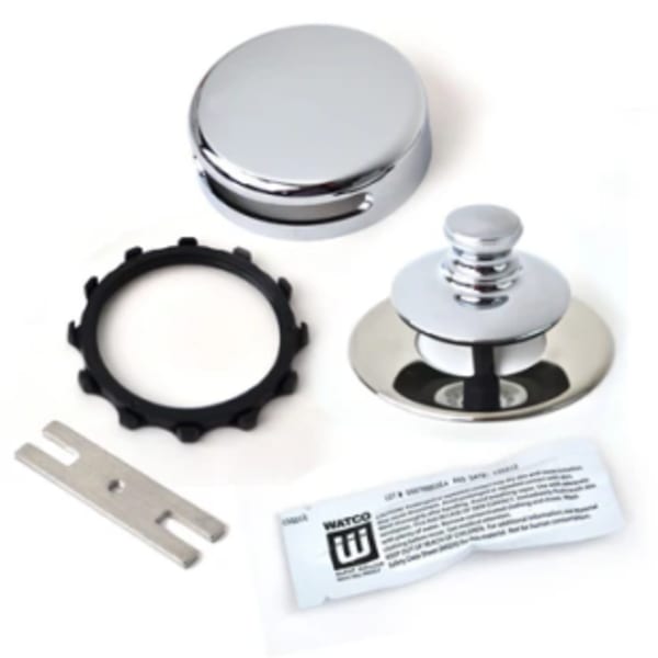 Universal NuFit® Innovator® Push Pull Carded Trim Kit with Adapter Pins Chrome